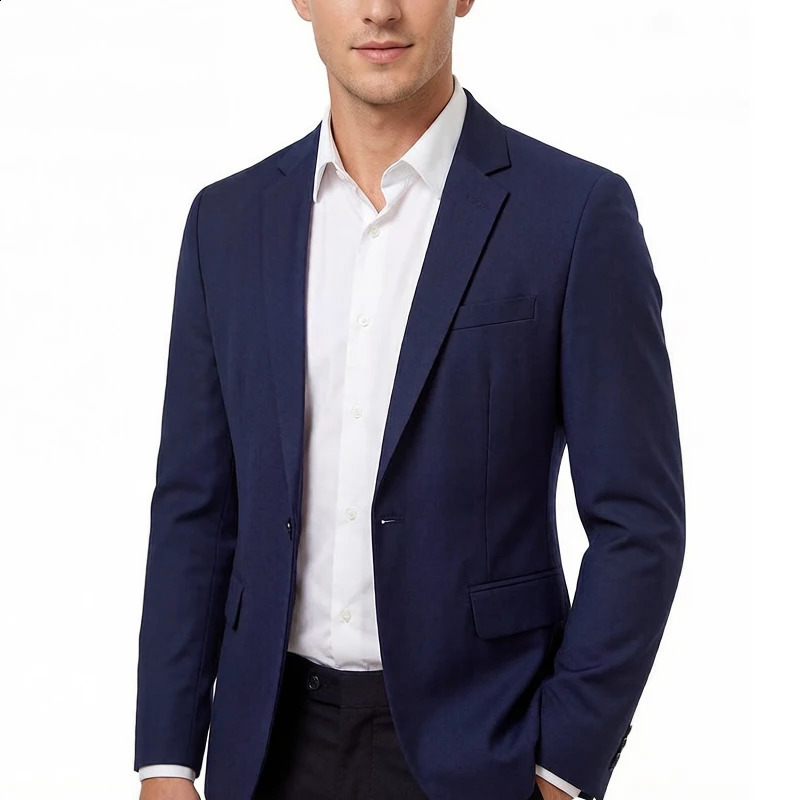 Classic Mens Casual Blazer Solid Color Sport Coat Lightweight Two Button Suit Jacket for Men 260515BANJIA