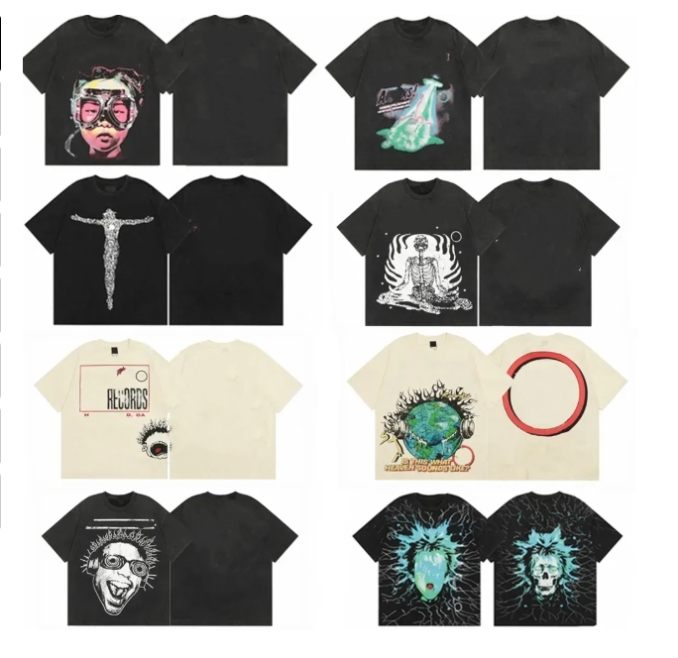 Designer Mens T Shirt Men Womens Shirts Summer Fashion clothes Tshirt Wash Letters Casual streetwear Washed Short Sleeve Man Tee Woman Tops Cloth-image-759175848