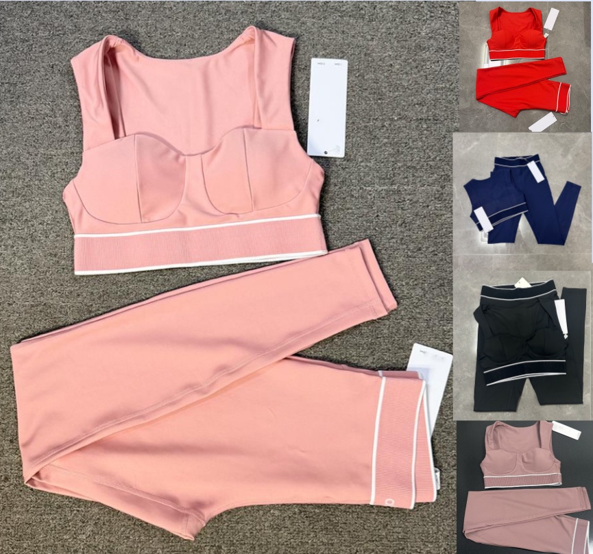 Yoga taupe set Women Yoga Airbrush Corset Bra Bra Gym Pilates High Stretch Quick Dry Workout Crop Airbrush High-Waist 7/8 LeggingWorkout High-Qua-image-971534172