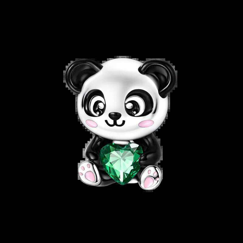 Charm Cute Bear S925 Silver Pendant Beads 3mm DIY Party Christmas Exquisite Jewelry Making Gift 81126