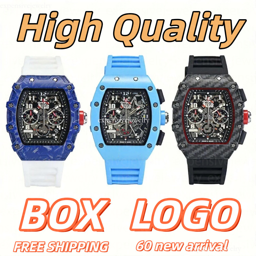 Rd Richaly Milles Watch 2026 NEW 10A Watches Mens Rubber Strap High Quality Men Luxury Designer Man Woman Chronograph Superclone Quartz Vintage Watc