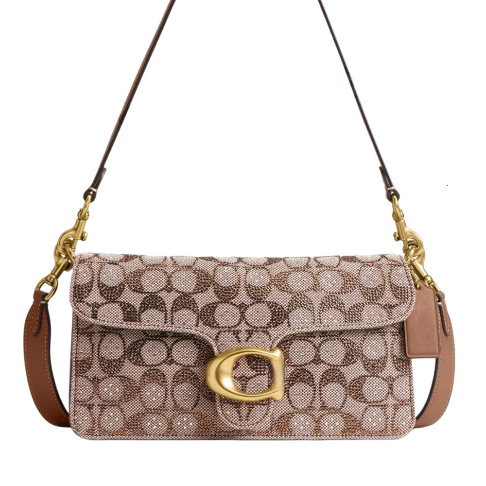 new Shoulder Bags Hight Quality half moon crossbody Laurel bags Rainbow Glittering Diamond Handbag designer women hobos Bling bag leather underarm t