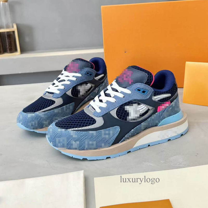 Designer shoes run away sneakers men women fashion mesh suede stitching casual shoes trainers men's running shoes top quality 26 4.30 06