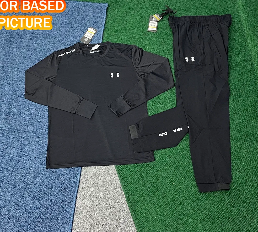 Underarmor men's tracksuit mens t shirt summer tech Athletic set shirts shorts two piece fitness quick drying and breathable for Jogging Sports