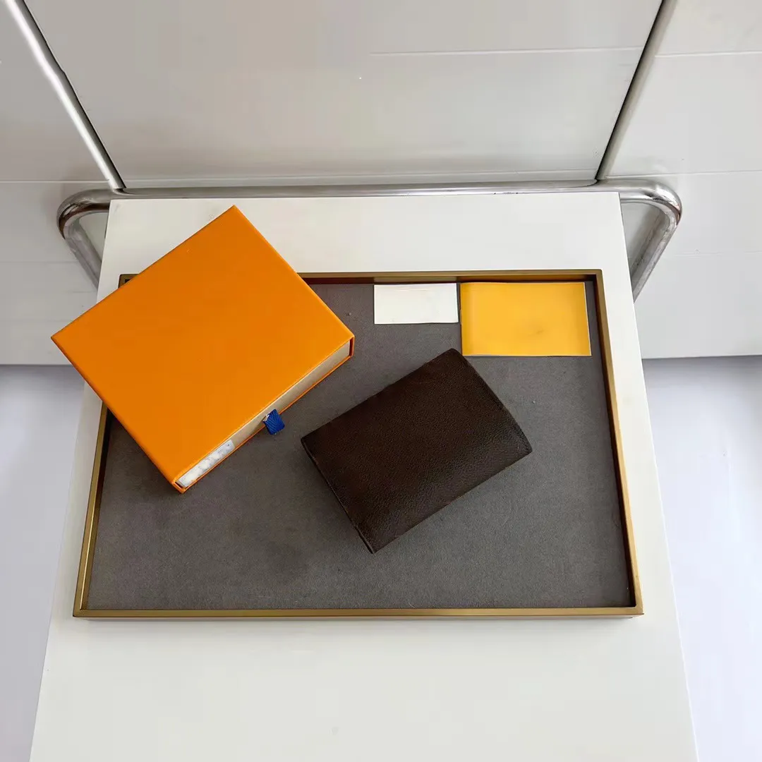 New Designer High Quality Men's and Women's Wallet Briefcase Fashion Genuine Leather Card Holder Wallet with box AAAAA
