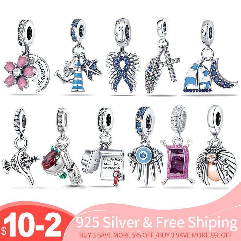 plata de ley fit pandach original bracelet women silver color cartoon charms beads 925 jewelry diy 2022 0525d