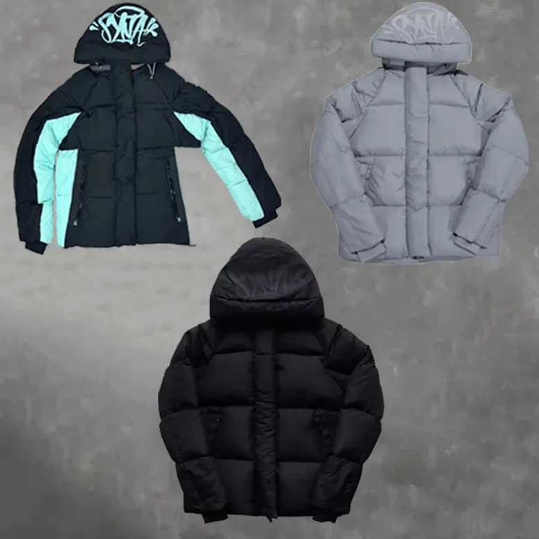 New Black RO Style Head Hooded Puffer Jackets For Men Women Loose Strtwear Full Zip Up Cotton Winter Parkas emo T260515