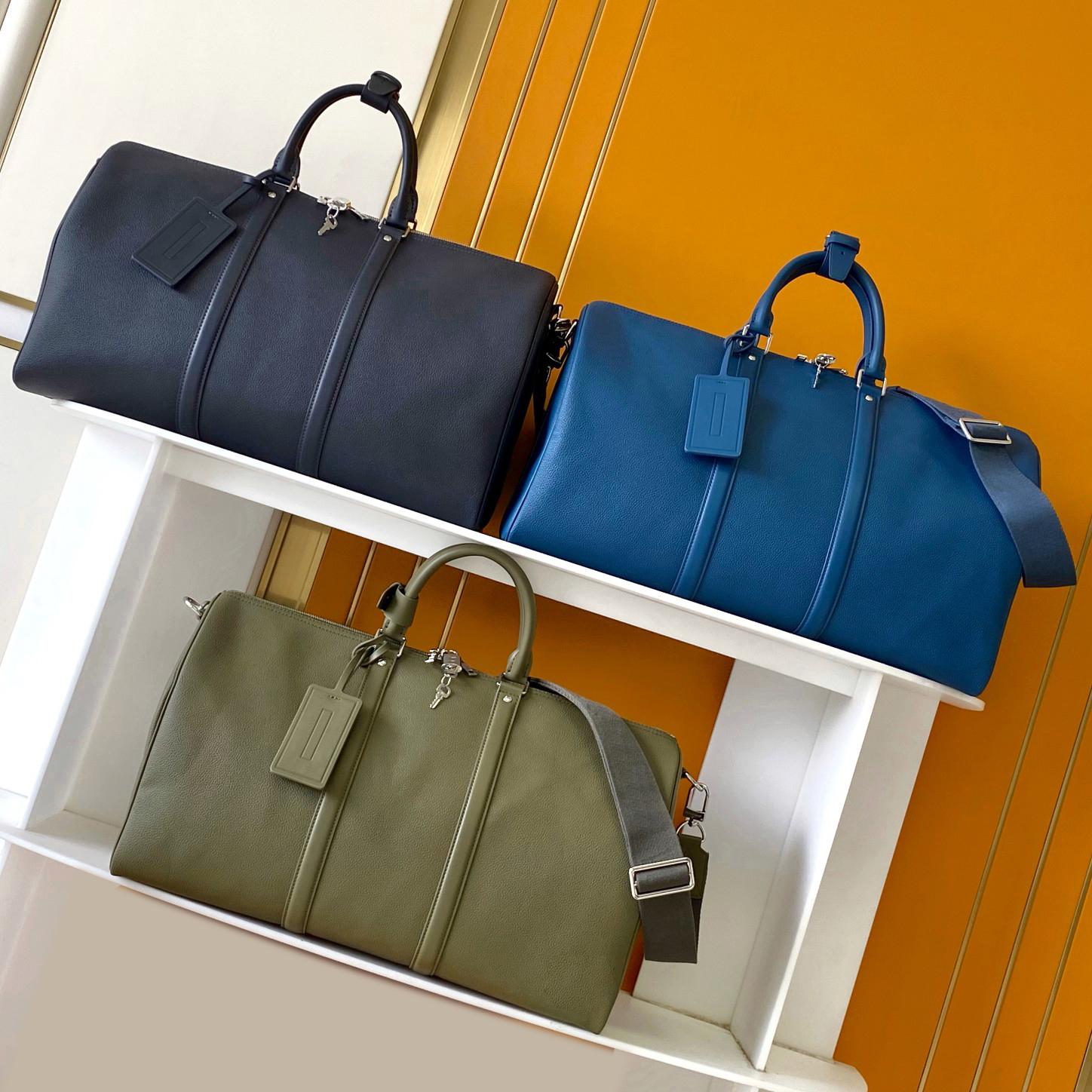 10A Quality Luxury Designer Duffle bag Keepal 50 Leather Gym bag Large Capacity Travel bag Men's Business Trip Handbag Luggage bag Airport bag