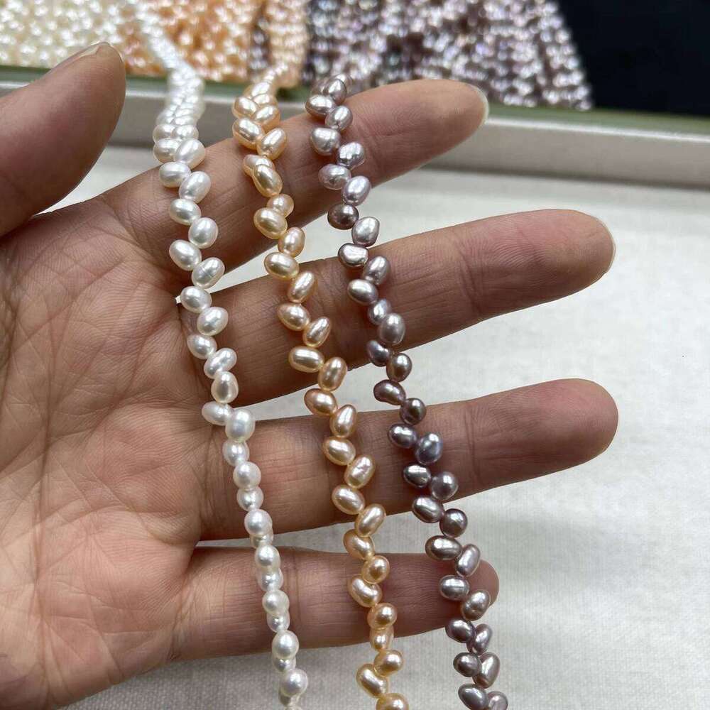 AAA 4-5mm High-Quality Wheat Ear-Shaped Natural Freshwater Pearls Loose Beads for Jewelry Making DIY Necklace Bracelet Accessory d6aa7