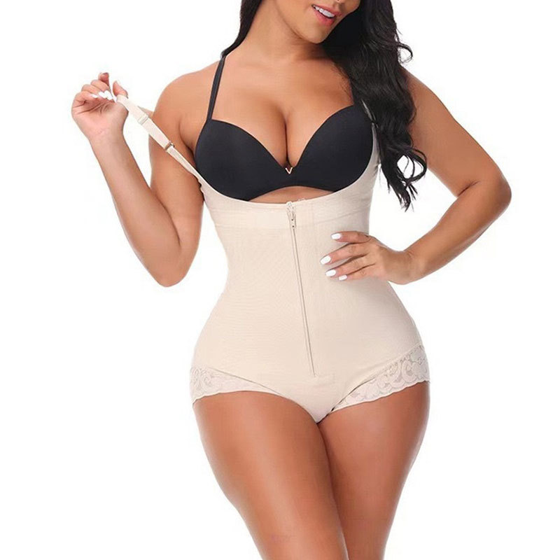 High Waist Tummy Control Body Shaper Seamless Shapewear Bodysuit for Women, Plus Size Underwear Postpartum Belly Slimming for Daily Wear-image-1106541477
