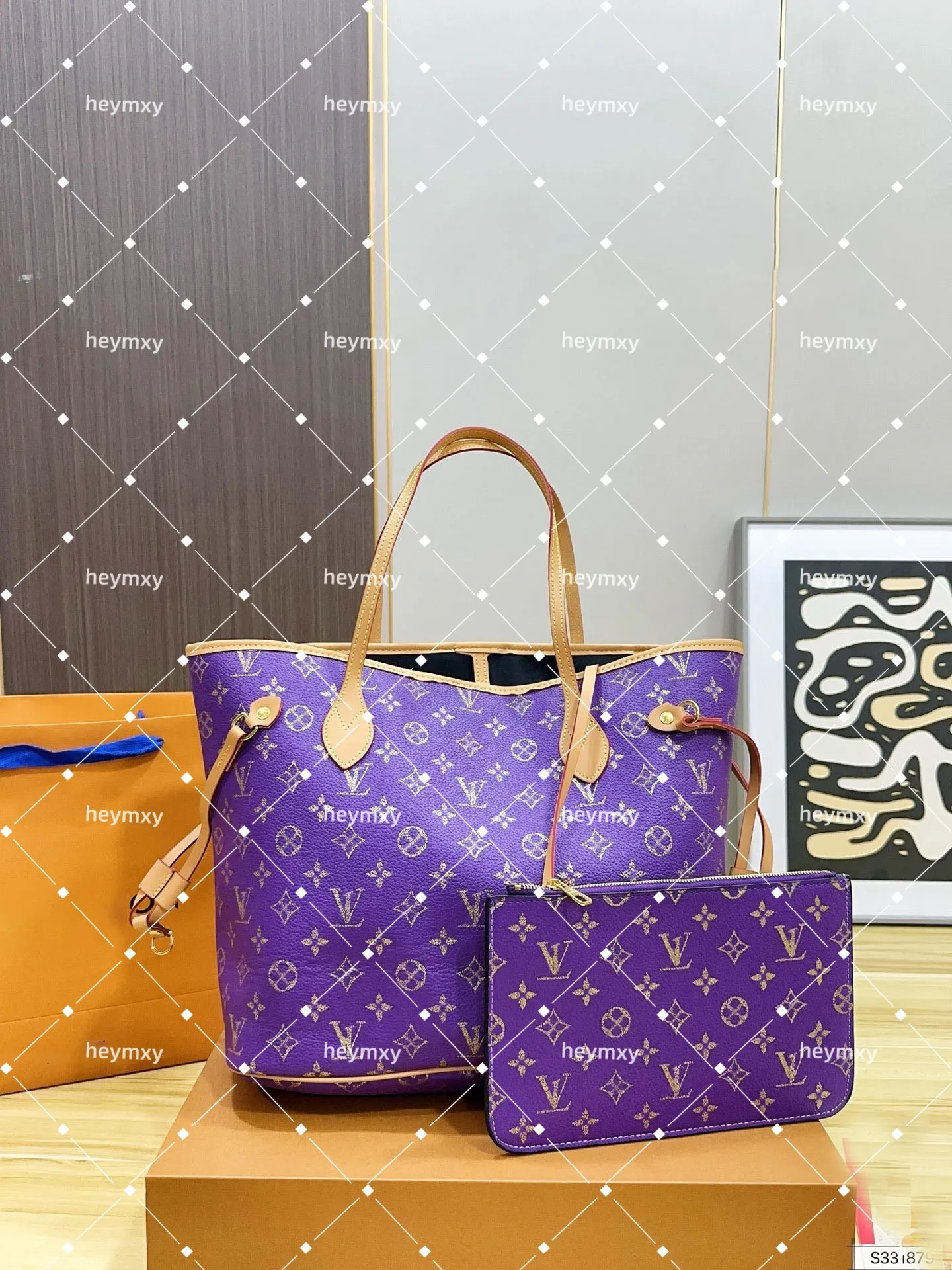 Designer Luxury Brand New High Quality Ladies Shoulder Tote Bag with Detachable Pouch, Casual Daily Handbag Brand new