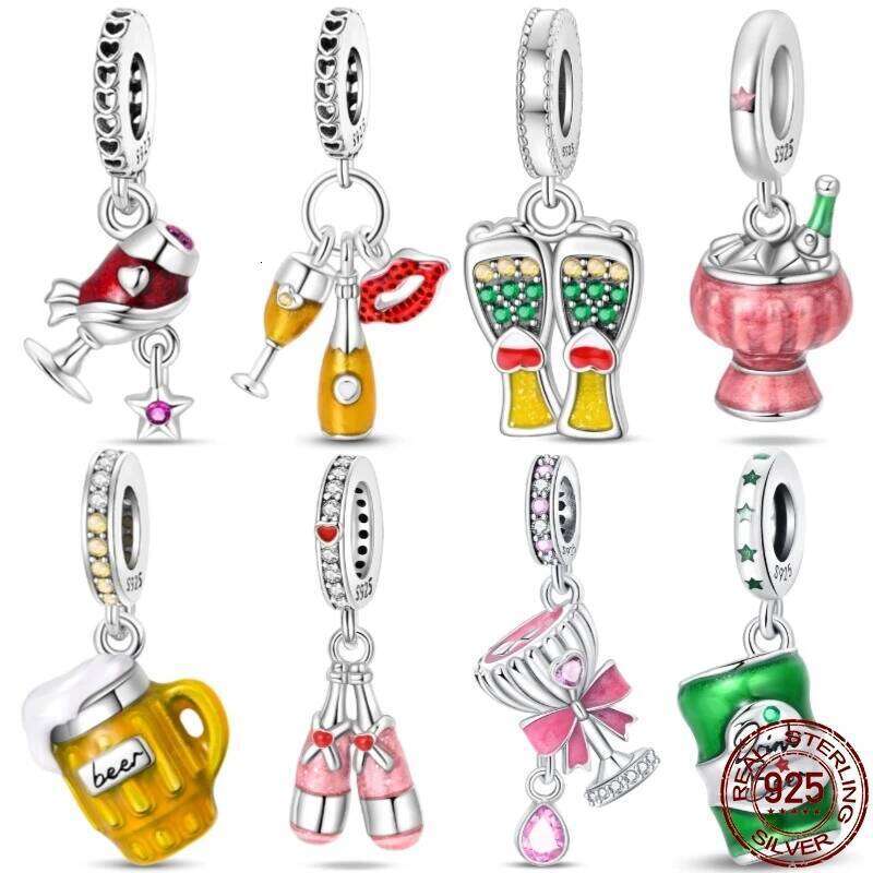 Fit Pan 925 Bracelet 100% S925 Sterling Silver Oktoberfest Series Pendant For Women Jewelry DIY Beads Original New 1878d