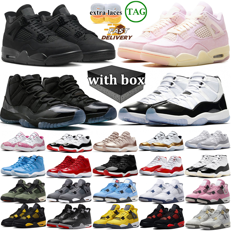 With Box Basketball Shoes Designer Shoes for Men Women Black White Thunder Pink Military Blue Cool Grey Mens Womens Outdoor Sneaker scarpe Plate--image-949387951