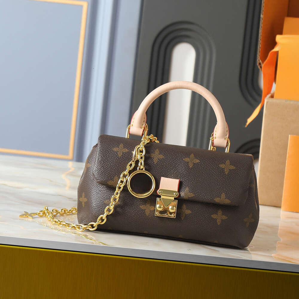 Top Handle Satchel Mini Lock Bag Designer Monogram Flap Shoulder Crossbody Purse Envelope Pochette Womens Fashion Sling Travel Armpit Bag C5BLO