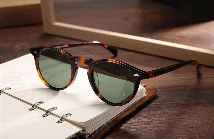 2026 Fashion Designer Style Olive Men Women Vintage Polarized Oliver Retro Gregory Peck Brand Sun Glasses People Sunglasses e6a