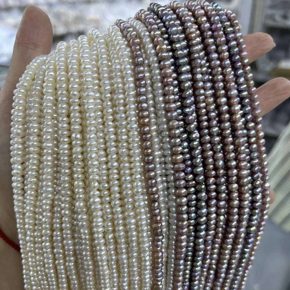 AA 4-5mm High-quality Natural Freshwater Pearl Bread Loose Beads for Jewelry Making Supplies DIY Necklace Bracelet Accessories 16779
