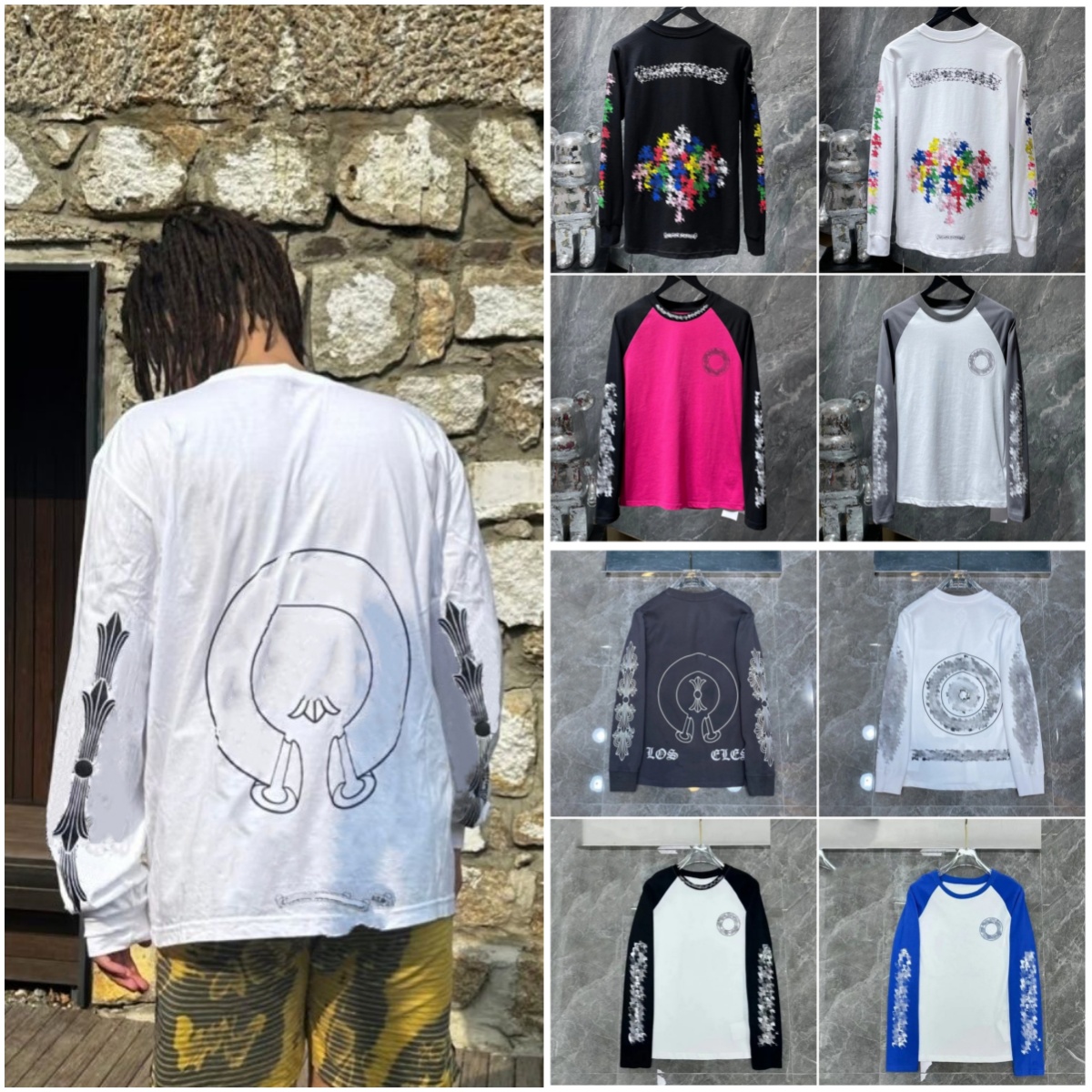 chrome hoodies mens designer hoodie designer sweatshirts chrome graphic hoodies hip Hop zip up hoodie men fashion mens jumper high quality mens swea