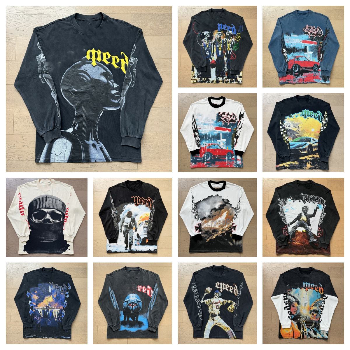 long sleeve shirt mens shirts designer top Spring Autumn Round Neck Sweatshirt Mens Clothing long sleeve shirts