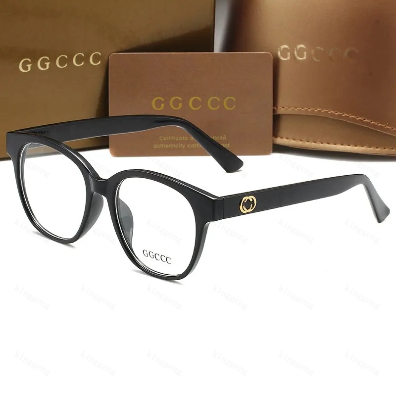 High Quality Fashion Designer Sunglasses Plain Optical Glasses No Prescription Full Frame Letter Design For Men Women Casual Use