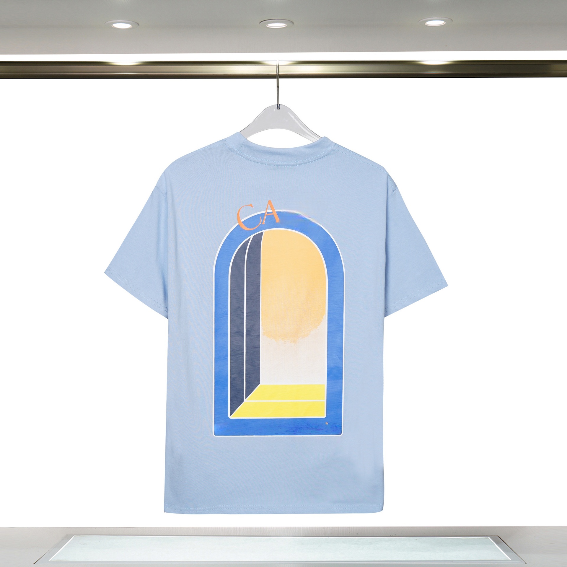 casas shirts Mens Designer Trendy Brand Couples t shirts Graphic Niche Short Sleeved Lace Castle Letter Printed T shirt c3f