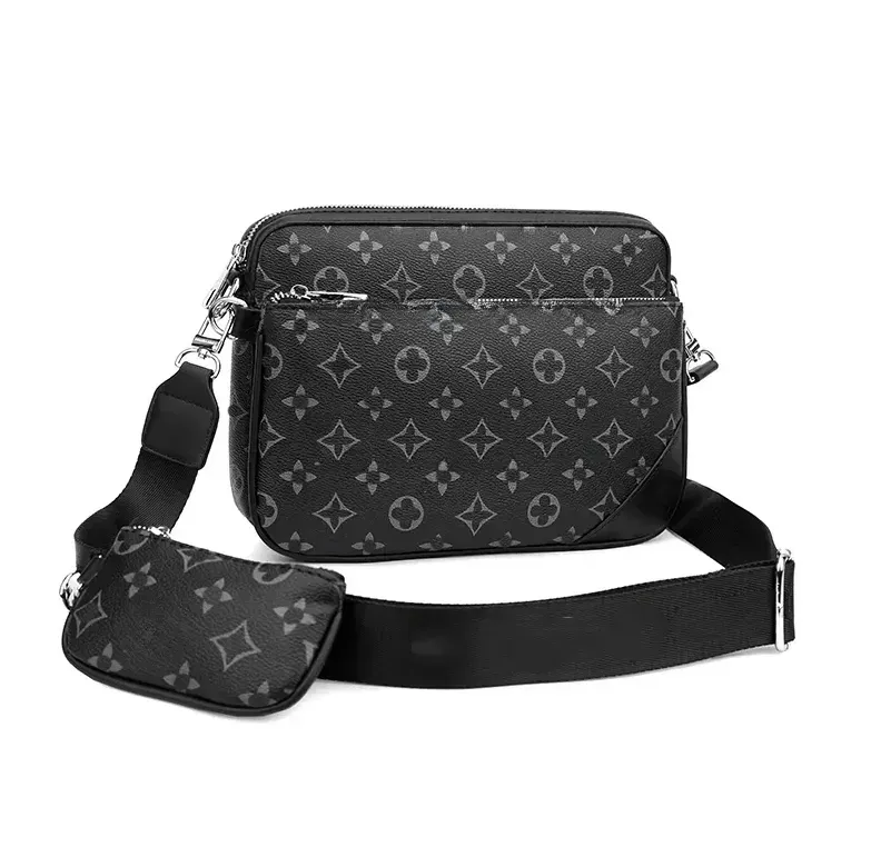2026 High Quality Designer bags mens womens POCHETTE TRIO Cross Body Wallets Leather tote bag Patchwork handbag shoulder bags Totes Purse bag 10A