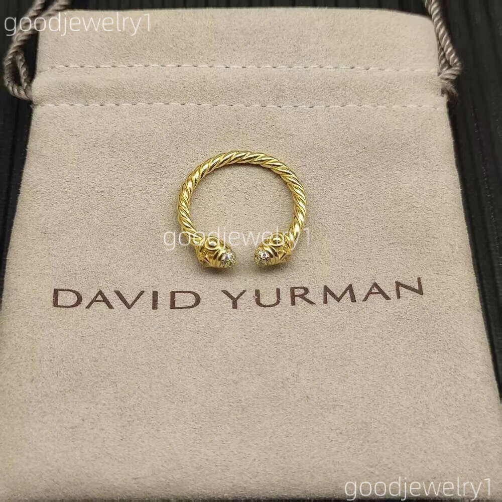 Bracelet NEW Ring 2026 Yurmon Designer High Quality Davidity Yurman jewelry Classic Punk Luxury Retro Unisex Gold Ring Mens Rings Fashion 161 B8b
