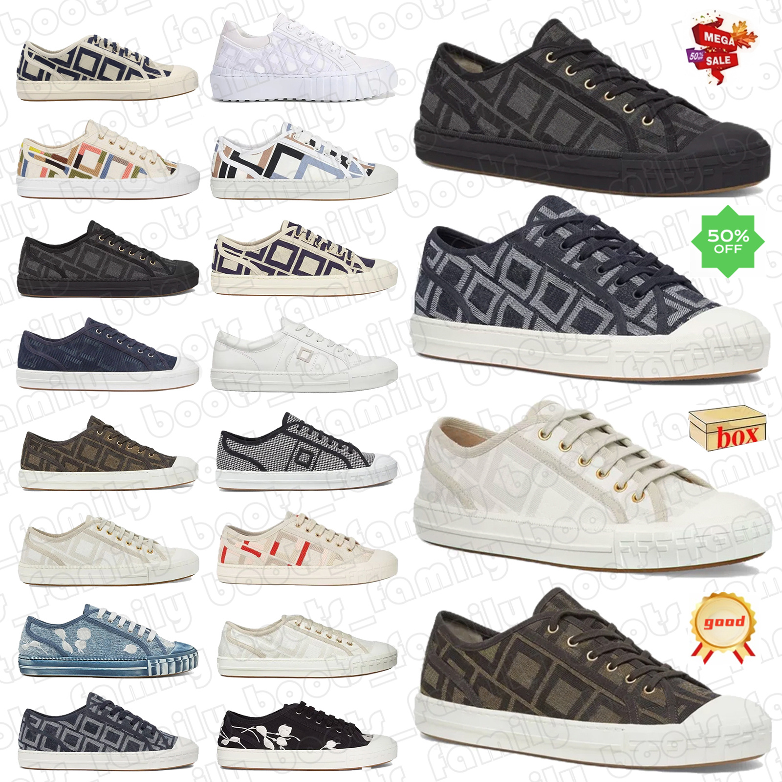 designer Domino FFs Lop chaussures décontractées pour femme cuir Bubuck bleu clair toile de broderie en coton beige cuir nubuck beige marron blan