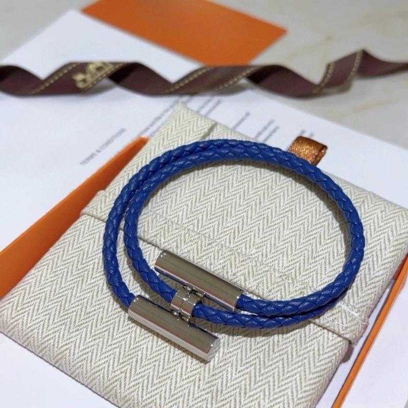 Luxury Double Layer Leather Braided Bracelet Adjustable Unisex Couple Bangle Classic Designer Bracelet High Quality Woven Bracelet Jewelry-image-1106643361