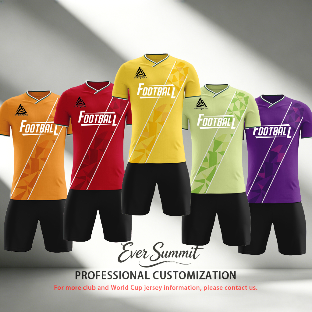Conjunto de camiseta de fútbol de camuflaje Diagonal personalizado, uniforme de fútbol transpirable para hombre con pantalones cortos, logotipo de n