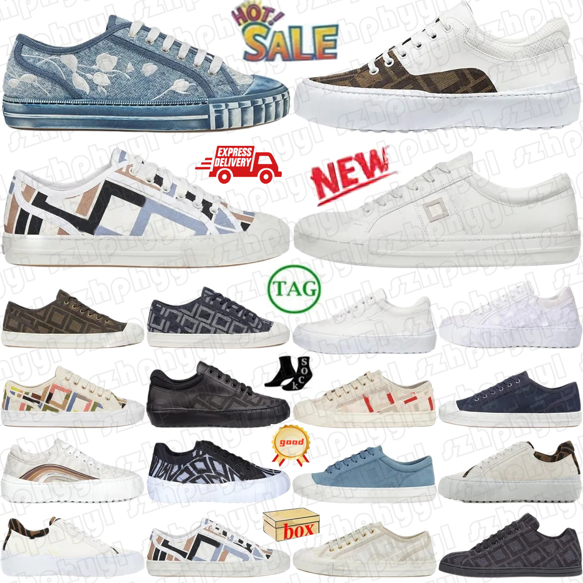 designer Domino femme homme chaussures décontractées Lop marron blanc noir bleu clair cuir Bubuck beige cuir nubuck toile de broderie en coton