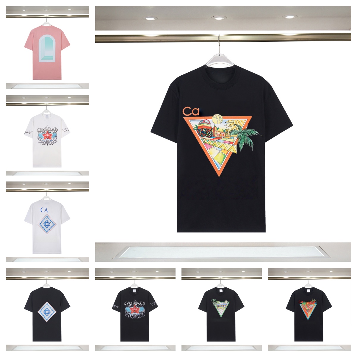 T-shirt de créateur pour hommes T-shirts de couple de marque à la mode T-shirt imprimé à manches courtes en dentelle avec logo de lettre de châte
