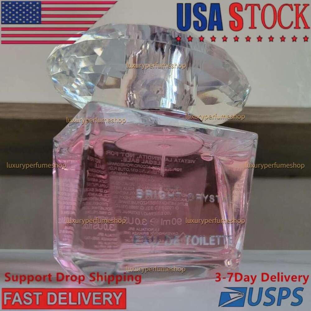 Women Cologne Bright Crystal Style Fresh Clean Floral Scent Daily Wear Ladies Perfume Long Lasting Parfum Luxe Designer Fragrance USA Fast Ship-image-1106785009