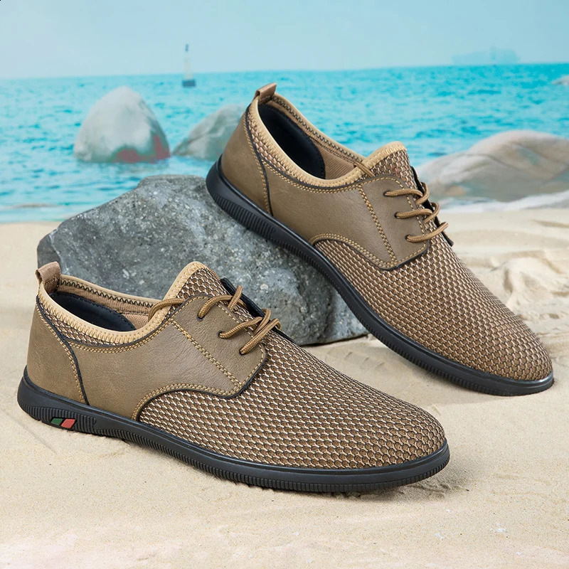 2025 Breathable Mens Casual Shoes Comfort Slip On Loafers Mocassins Summer Walking Soft Sneakers Zapatillas Hombre 260519banjia