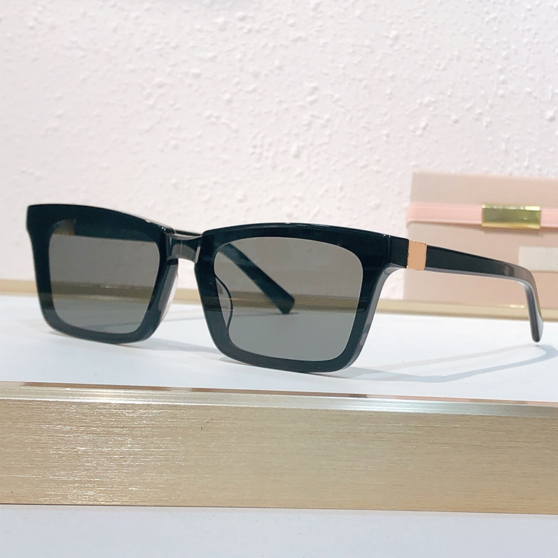 Vintage Black Square Designer Sunglasses MU A2157 Mens Womens Luxury Sunglasses acetate classic frame Eyewear SunShades Glasess