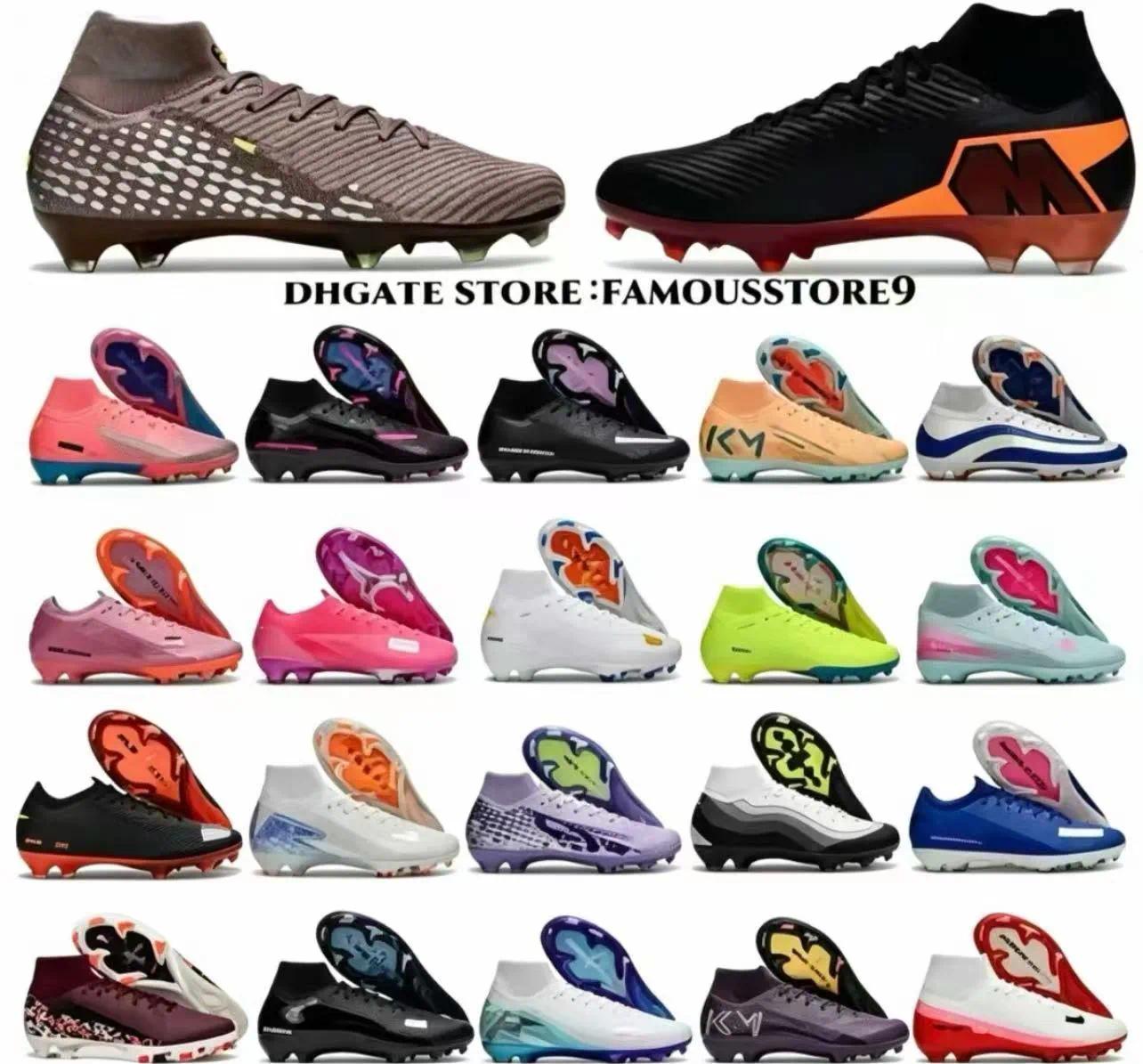 TOP Designer 17/16 Soccer Boot Mens football shoes Boots Football Cleats Men FG BOOTS Soft Leather Pink Soccer size uk3.5