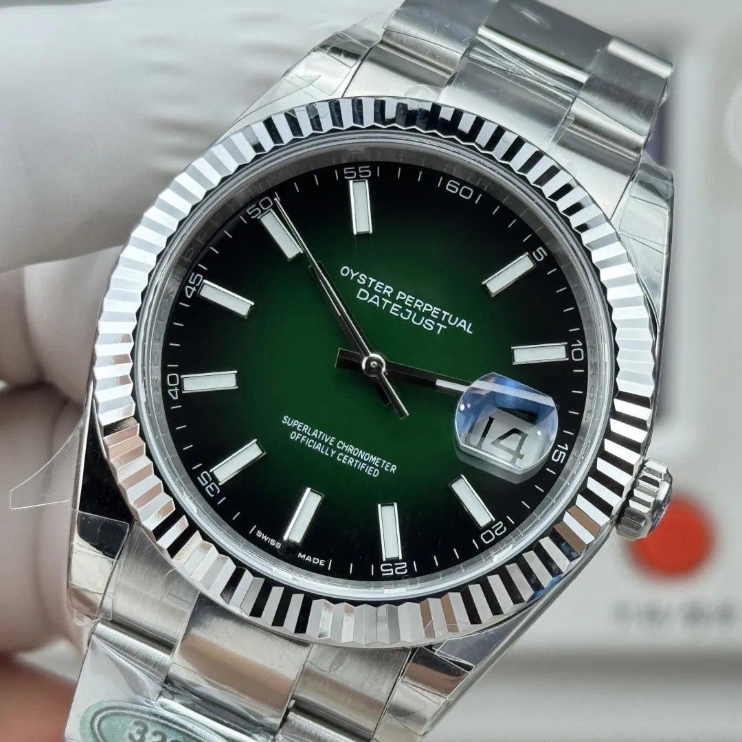 New Luxury men Automatic mechanical Watch dial fluted bezel Da te just quality watches men full stainless steel business wristwatch 2026 style for m