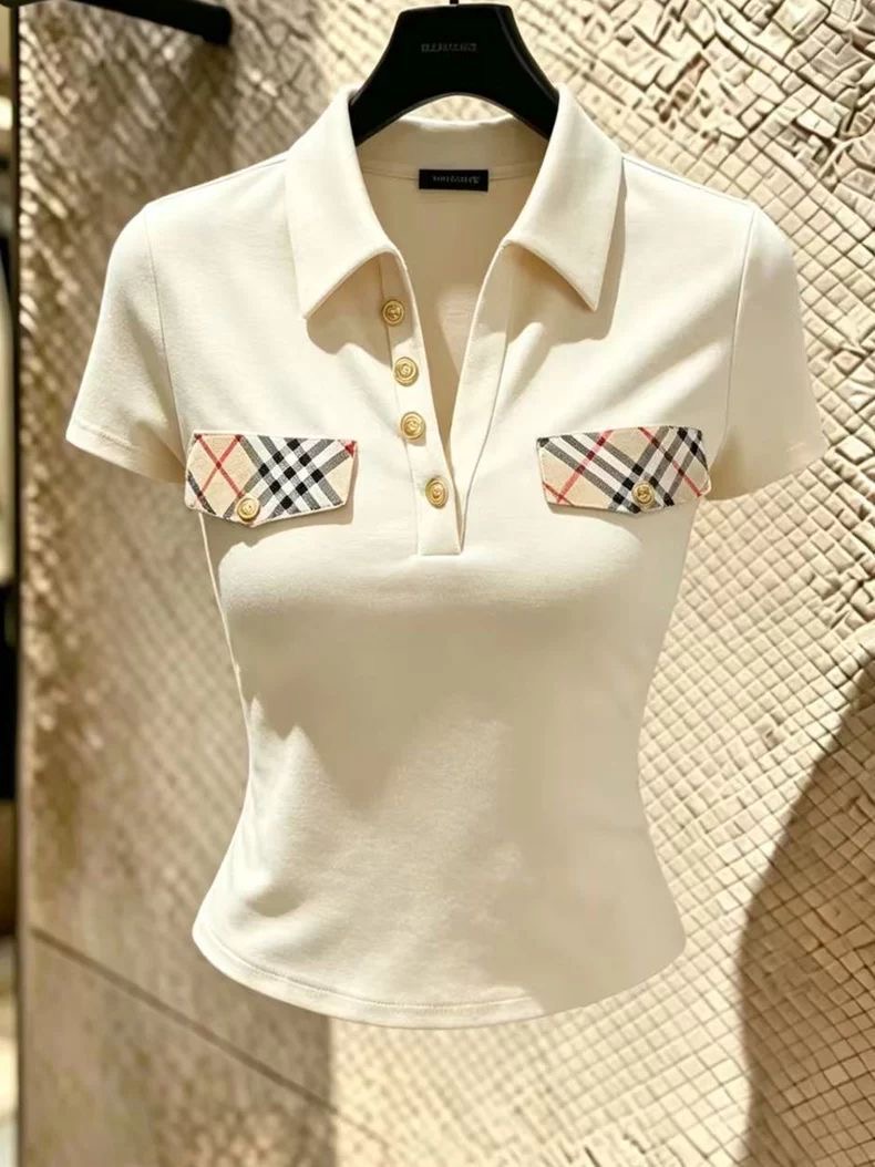 2026 Women's Designer Clothing - Summer New Style Polo Shirt - Brand Clothing - 100% Cotton Fabric - Fashionable Short Sleeves