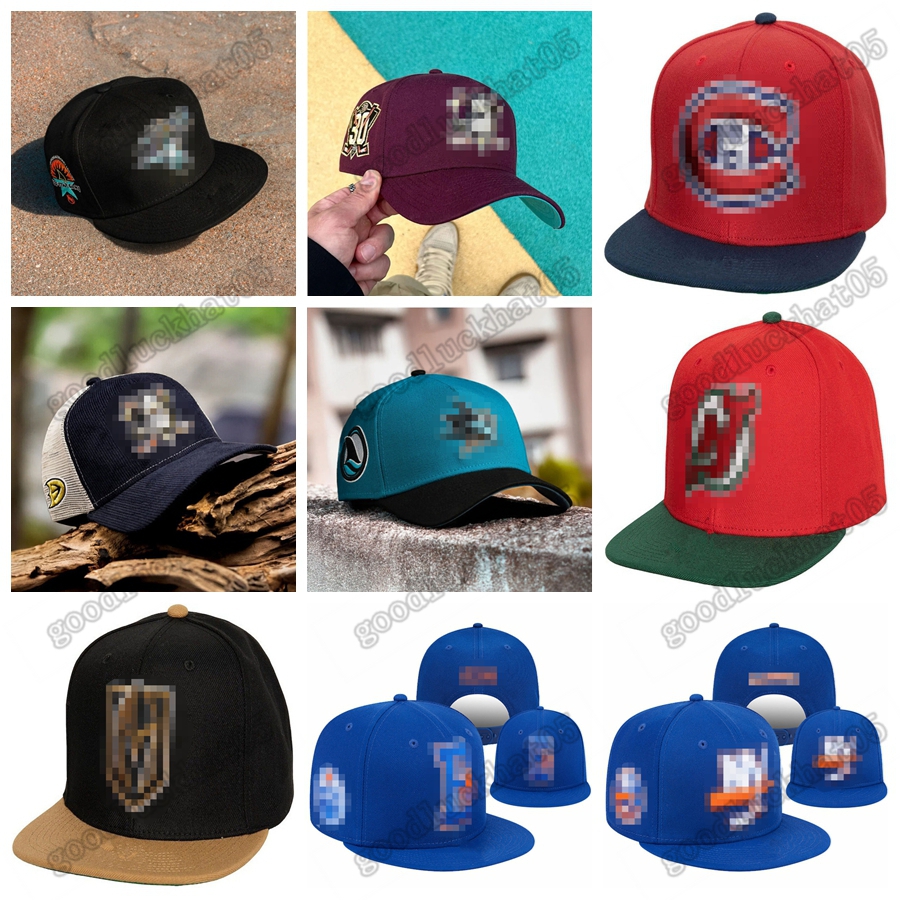 Wholesale All team Ice Hockey Sports baseball caps bone snapback hats spring cotton cap hip hop for men women summer