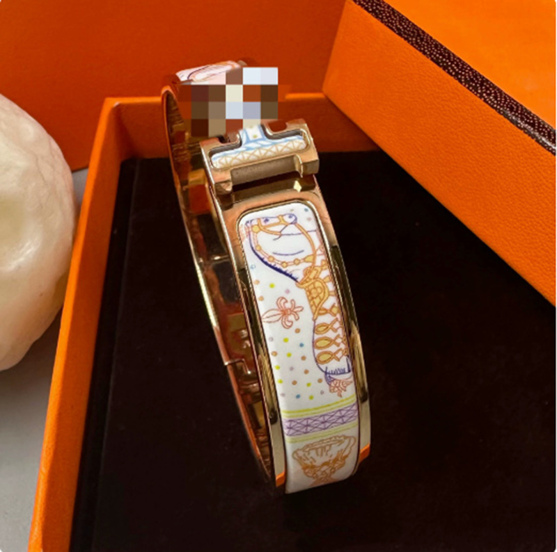 26s luxury bracelet designer enamel bracelet brand H bracelet jewelry gold bracelet hand chain classic jewelry designer hand chain nail bracelet-image-1106717946
