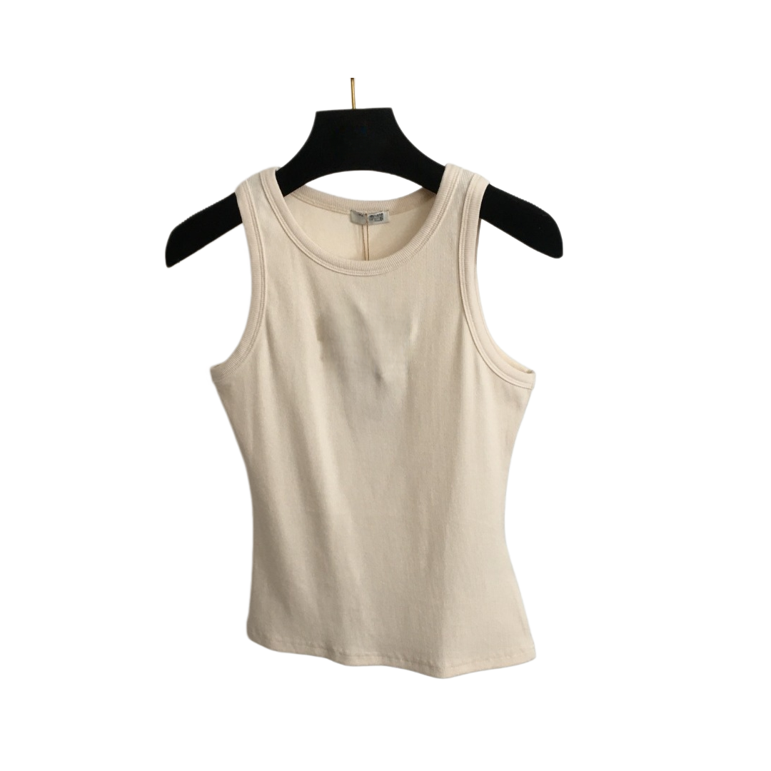 Diamond-studded Alphabet Letter Crop Top with Embroidered Detailing-M-image-1106673445