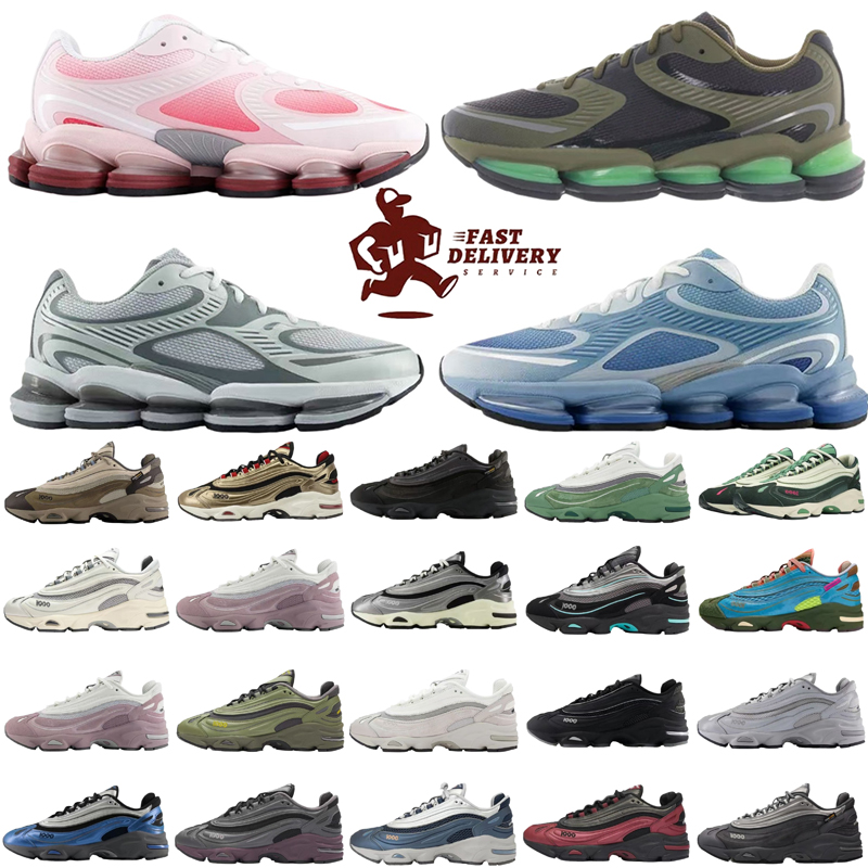 Designe Abzorb Running Mens Womens Luxury Training Sports Shoes Top Quality Sneakers Navy Blue Pink White Green Brown Mesh Surface Ventilation Szie