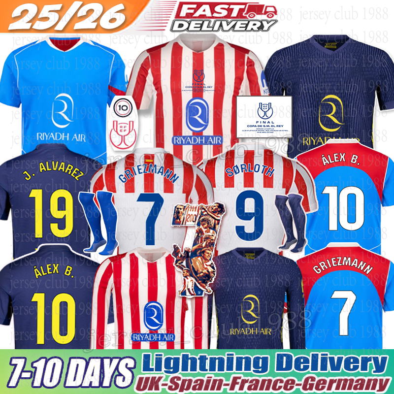 25 26 atleticos de madrid jersey kid kit J. ALVAREZ GRIEZMANN Soccer Jerseys ALEX B. Sorloth ALMADA GALLAGHER KOKE SAUL camiseta 2025 football sh-image-934335318