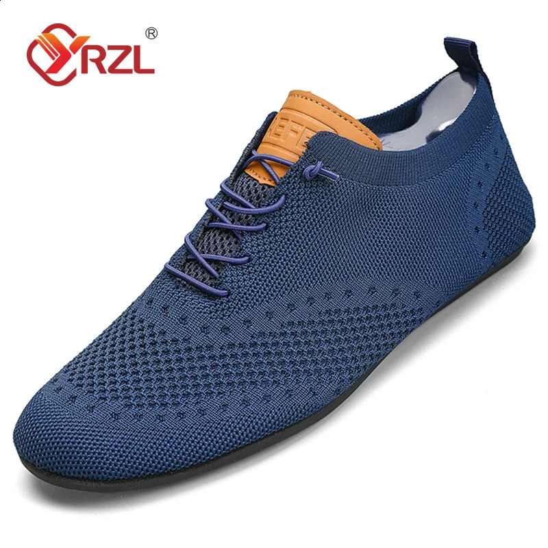 YRZL Mens Shoes Breathable Casual Driving Indoor Outdoor Men Loafers Lightweight Comfortable Soft Sole Walking Shoe 260519banjia