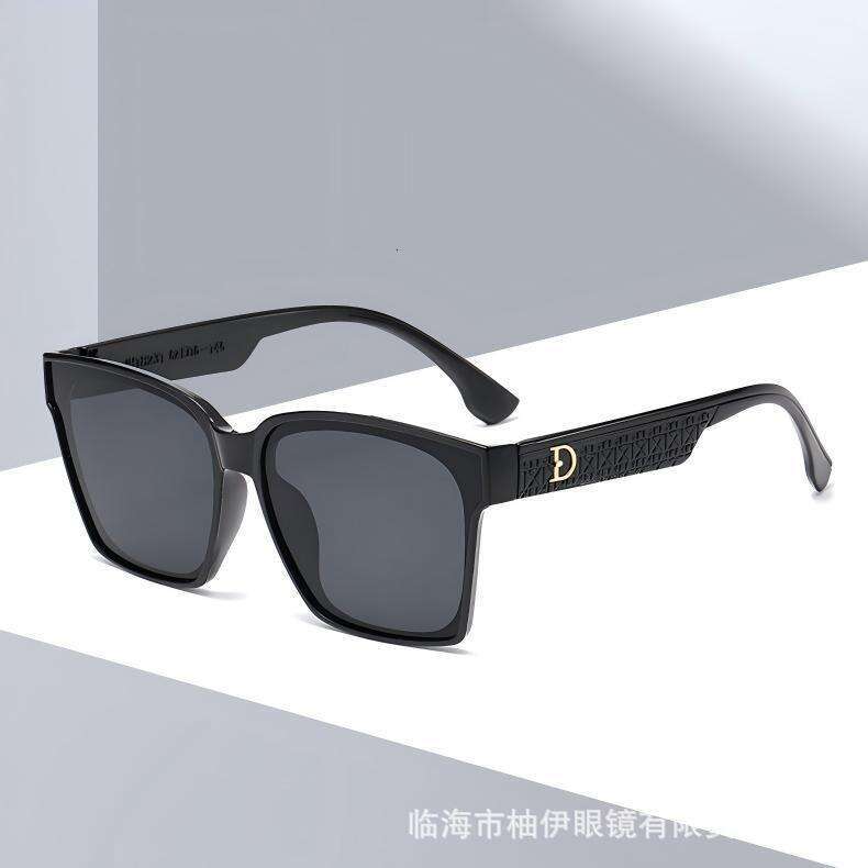Luxury Brand Designer Sunglasses 2025 Korean-Style Fashion Sunglasses, Trendy And Slimming, Street Style, Large Frame, Versatile, UV Protection, Uni