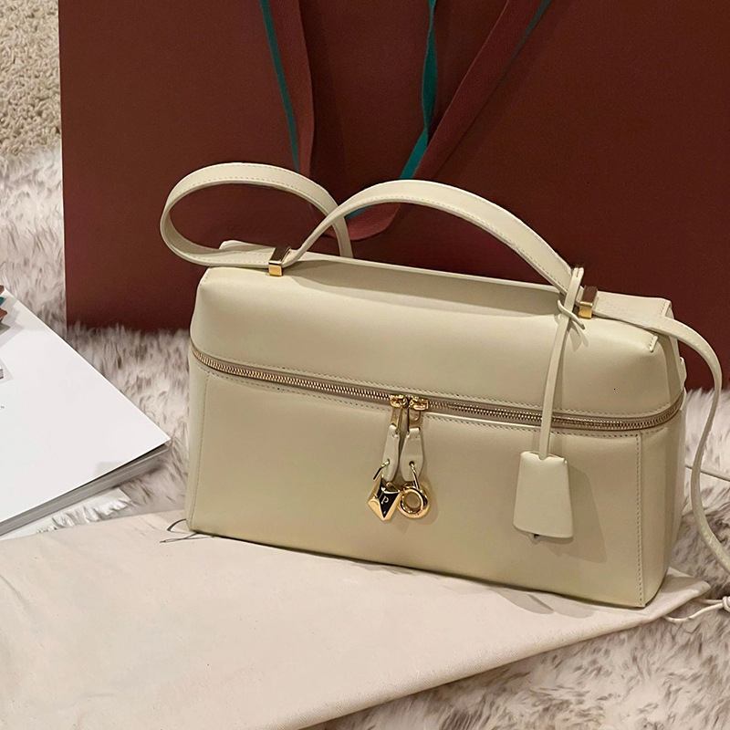 Classic full leather high-quality lunch box bag, European and American retro box bag, genuine leather handbag, single shoulder crossbody bag