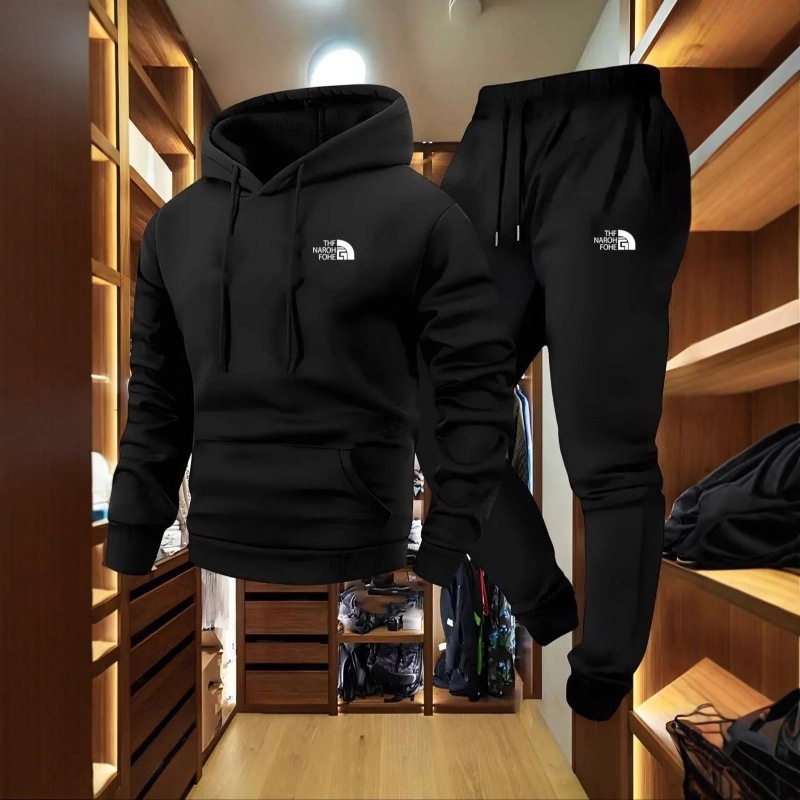 Tracksuit Men Designer Hooded Sweatshirt Pants Set For Men Printed Long Sleeve Two Piece Casual Sport Jogging Outfit