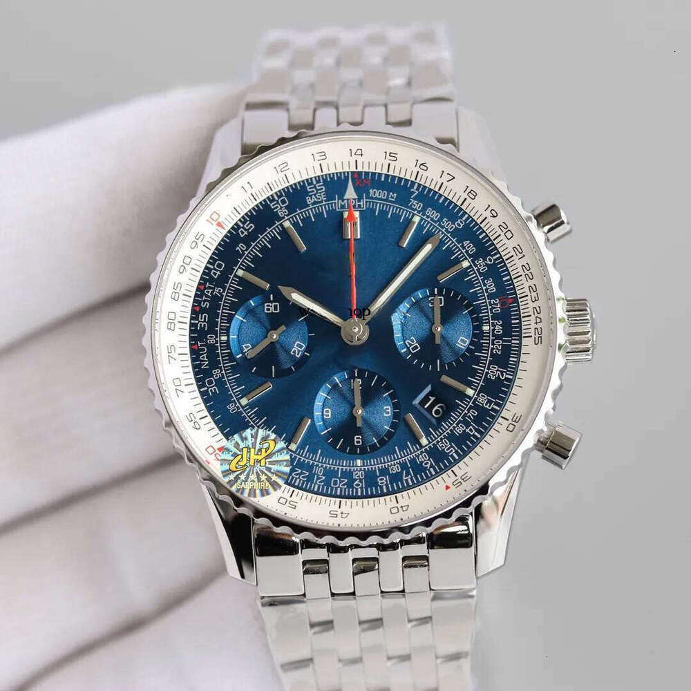 Watchman Designer for Man Automatic 7750 Movement Watches 43mm Sapphire Crystal 316L Stainless Steel Case Luminous Montre de Luxe Relojes Business W