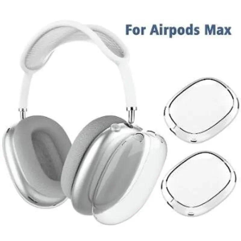Stock américain de vente chaude pour les écouteurs Bluetooth modèle Max USB-C, accessoires pour écouteurs, coque en silicone solide TPU transpare