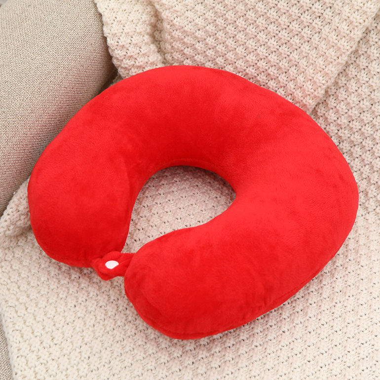 PP Oreiller en forme de U en coton avec boucle confortable de haute qualité