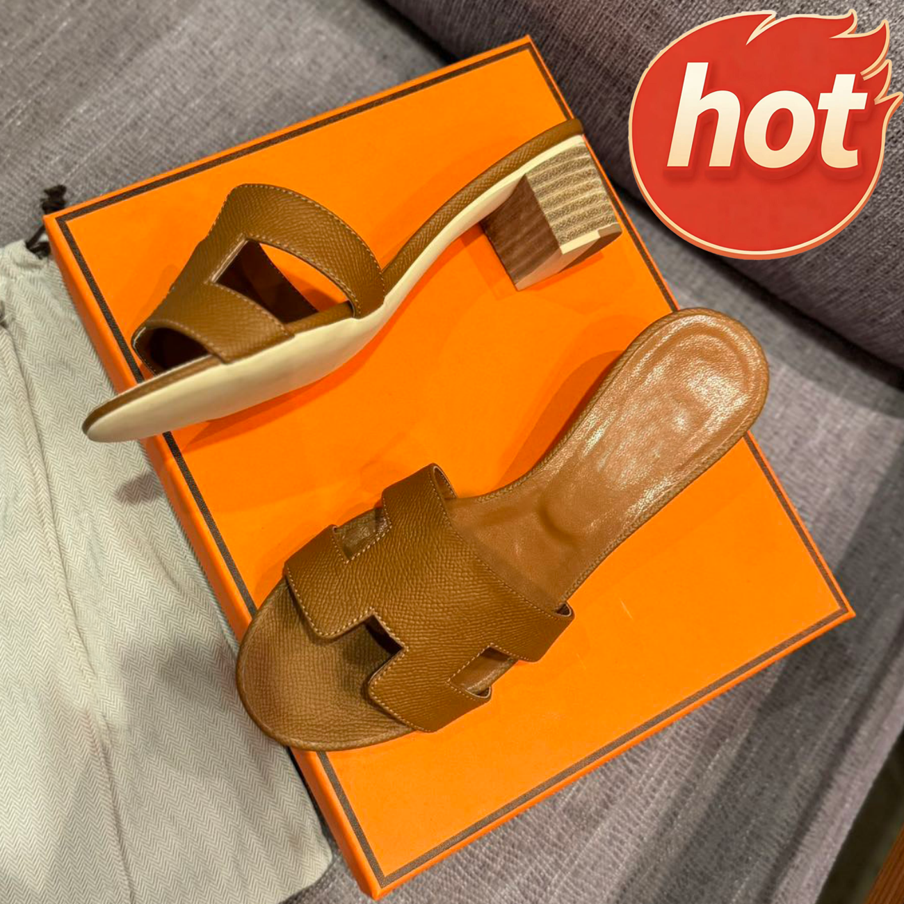 designer oran women high heels sandals high quality genuine leather open toe shoes jacket straight drag red same style women thick soled leather woo